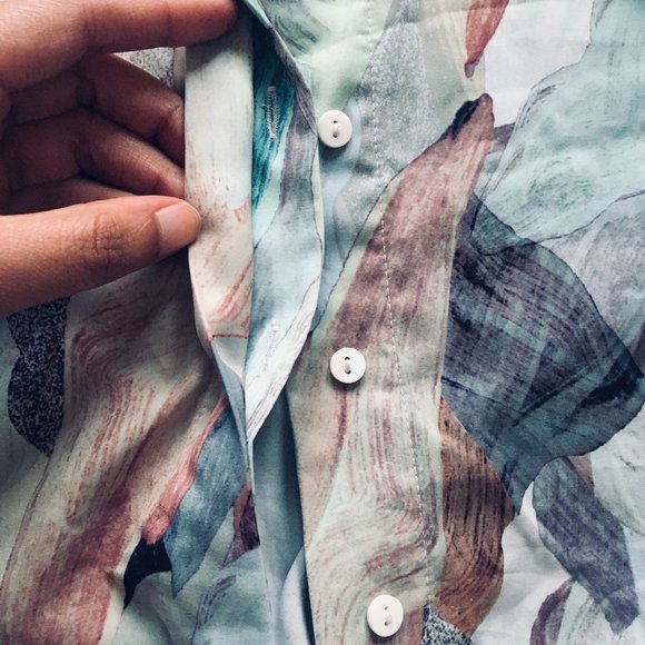 H&M Polyester Full Sleeve Button up Shirt - Picture 5 of 6